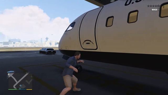 Grand Theft Auto V самолёт падает в воду смотреть онлайн