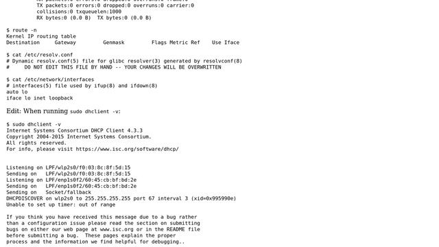 Ubuntu: Can establish connection, but still get "connect: Network is unreachable" смотреть онлайн