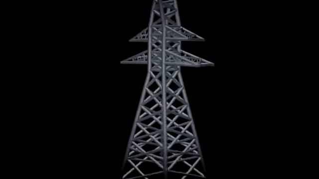 Сinema 4d. Опора Лэп смотреть онлайн
