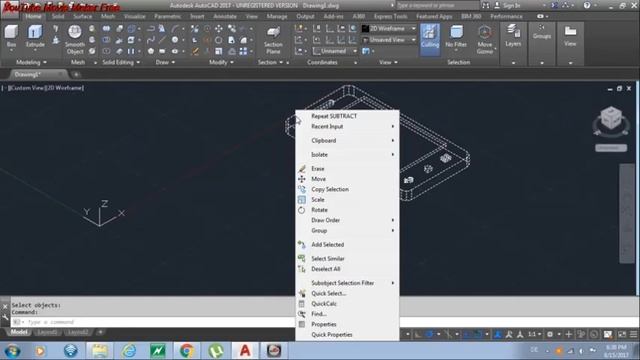 AutoCAD | 3D cell phone modeling смотреть онлайн