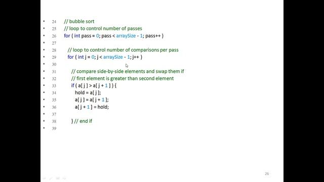 lec6 Array String Bubble sort Linear search Binary search смотреть онлайн