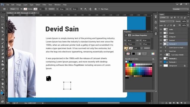 Minimal Profile Card UI Design(Speedart) using Photoshop - Design+Code | UI Design смотреть онлайн