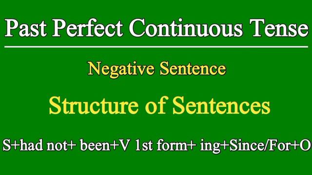 English Grammar Lesson No 19 | Past perfect continuous Tense смотреть онлайн
