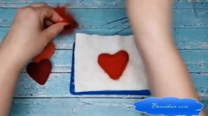 Как быстро и легко свалять сердечко из шерсти? Справится даже новичок!