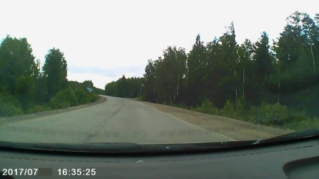 Трасса Миасс - Касли. [ Карабаш - Кыштым ] смотреть онлайн