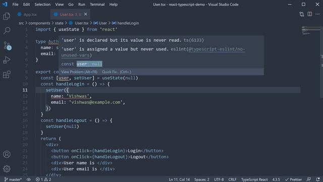 React TypeScript Tutorial - 10 - useState Future Value смотреть онлайн