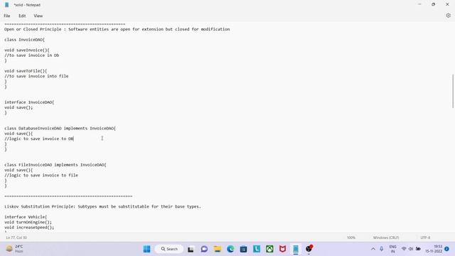 Solid Principle | Java interview question | #coding #java #javadeveloper #softwaredeveloper #codes смотреть онлайн
