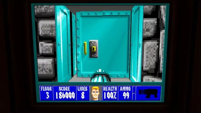 Wolfenstein 3D. Прохождение без комментариев.