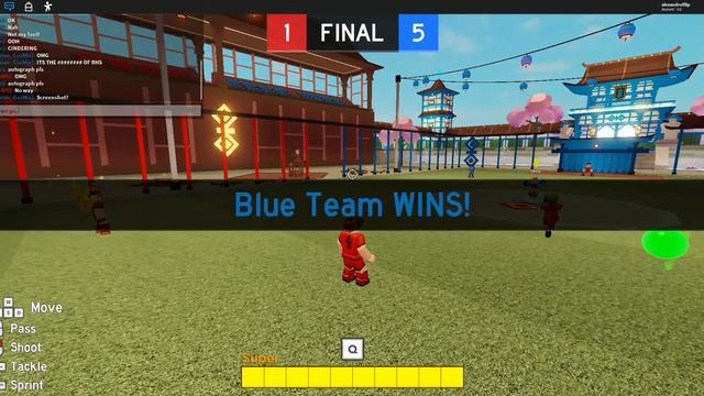 How to add spin to your football in Super Striker League Roblox (Cindering was in my server) смотреть онлайн