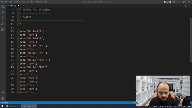 Learn PHP 8 In Arabic 2022 - #010 - String And Escaping смотреть онлайн
