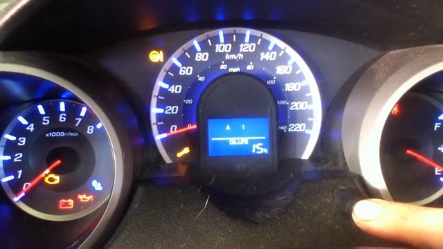 Resetting 2008 Honda Fit oil life reset procedure смотреть онлайн