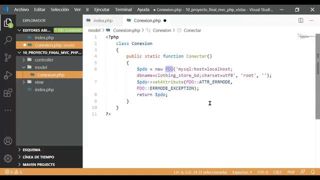 10. Modelo Conexión (Conexión a la BD con PDO) смотреть онлайн