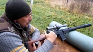 Как летит свинец из ВСС Винторез на 300 метров!! Осень..