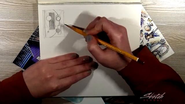 3 урок - Как создать композицию? Учимся рисовать композицию [Sketch School] смотреть онлайн