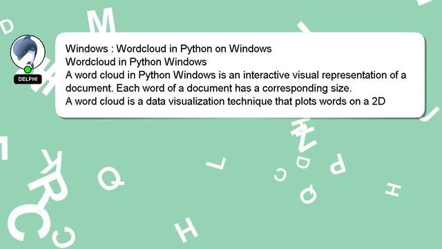 Windows : Wordcloud in Python on Windows смотреть онлайн