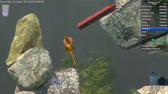 Getting Over It Snake% World Record PB (4:18) смотреть онлайн