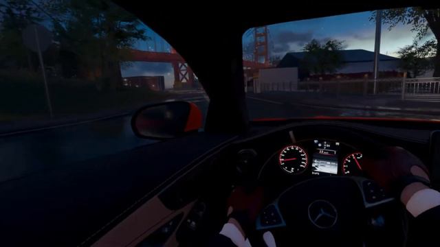 POV - MERCEDES C63 AMG - City Night Drive In San Francisco | The Crew 2 смотреть онлайн