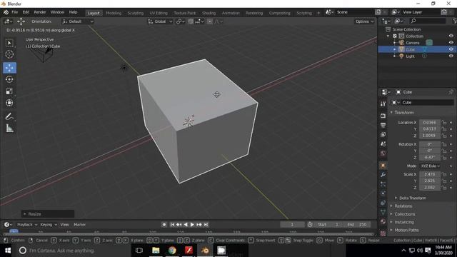 translate/move, rotate and scale Blender 2.8(bahasa indonesia) смотреть онлайн