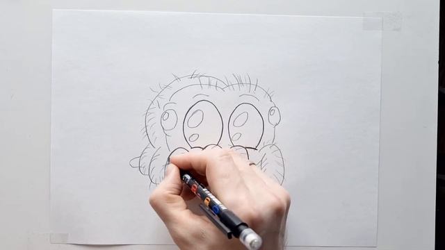 How To Draw A Cute Spider Step By Step