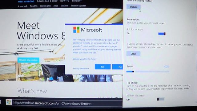 Windows 8 - Delete Cookies and Browser history ie 10 metro смотреть онлайн