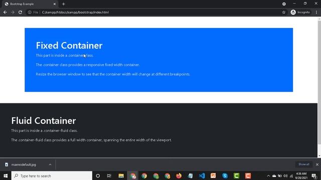 Bootstrap CSS Framework Container fluid | Bootstrap tutorial for beginners #bootstrap #container смотреть онлайн