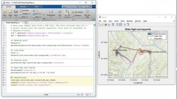 Plot Geographic Data on a Map in MATLAB