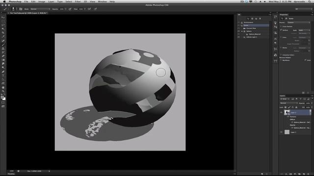 Photoshop CS6 - 3D - Opacity Maps + Painting смотреть онлайн