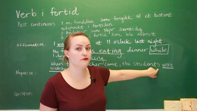 The past continuous tense | Verb i fortid смотреть онлайн
