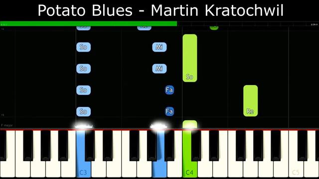 Potato Blues - Martin Kratochwil [Easy Piano Tutorial] | SHEET MUSIC + MIDI 🔥 смотреть онлайн