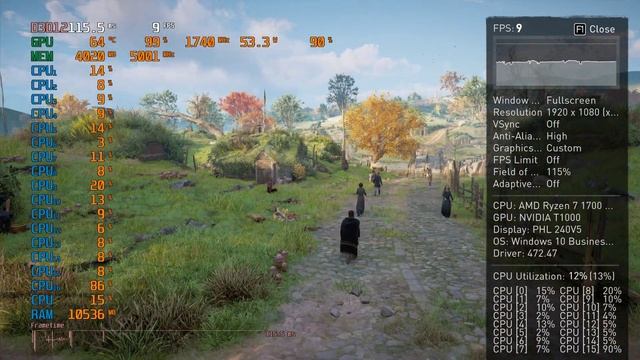 Assassin's Creed Valhalla in 2021 on Nvidia Quadro T1000 _ (Windows 10), D3D12 смотреть онлайн