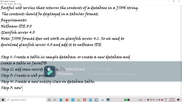 Restful Webservices with database communication in JSON смотреть онлайн