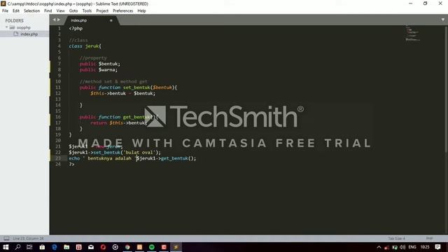 OOP PHP (Metode set dan get) смотреть онлайн