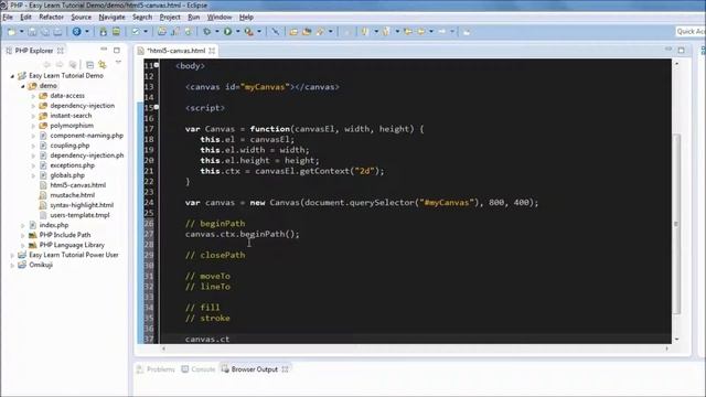 HTML5 Canvas Tutorial: Drawing lines #2 смотреть онлайн