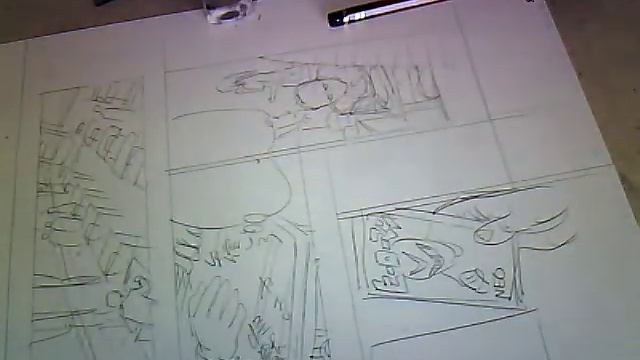Yusuke Murata Working On Page - Penciling [USTREAM]
