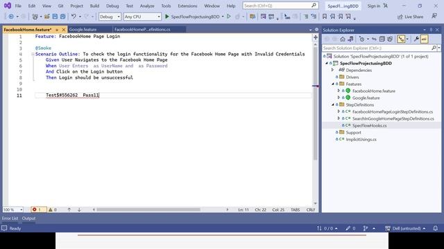 SpecFlow Tutorial-BDD-Selenium WebDriver with C#-Data Driven Testing-Session 10 смотреть онлайн