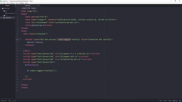 Curso de Bootstrap 4: Tooltips. смотреть онлайн