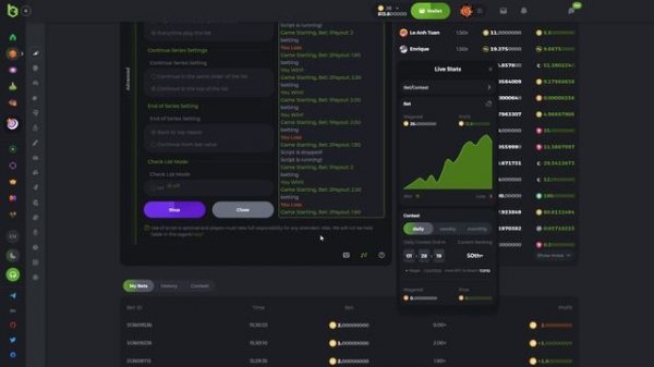 Crash.Bet BC.Game Script - Manual Enter V3