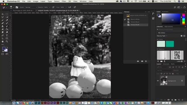 المحاضرة 17: History Brush Tool & Art History Brush Tool In Photoshop cc2018 |الدكتور محمد شلتوت смотреть онлайн