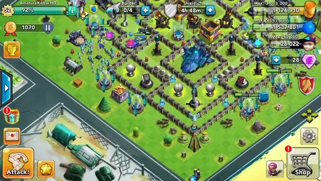 X-War: Clash of Zombies - BEST LEVEL 8 BASE LAYOUT! смотреть онлайн