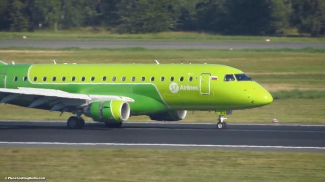 S7 Airlines Embraer 170 (New Livery) [VQ-BYB] Landing at Berlin Tegel Airport (TXL) [Full HD] смотреть онлайн