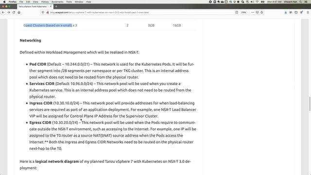 Tanzu vSphere 7 with Kubernetes - Network Design - Part 1 смотреть онлайн