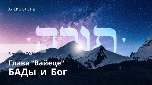 05. Недельная глава Вайеце. БАДы и Бог. Берешит (Бытие) 30:14-24 смотреть онлайн