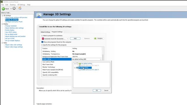 Best NVIDIA Control Panel SETTINGS For AUTOCAD | Fix AUTOCAD Not Using GPU To Render 2023 смотреть онлайн