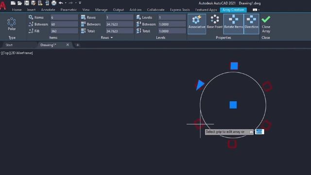 #14-C | How to use polar array command in AutoCAD | Polar array in AutoCAD | Urdu/Hindi смотреть онлайн