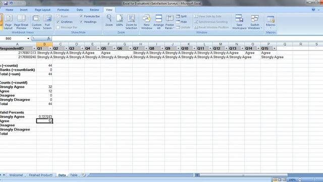 How to Analyze Satisfaction Survey Data in Excel with Countif смотреть онлайн