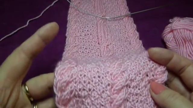 Шарф спицами / с помпонами двусторонний /scarf with pom-pom bilateral смотреть онлайн