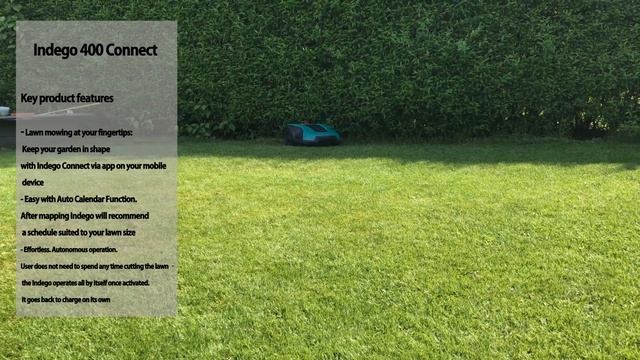 Bosch Indego 400 C lawnmower review смотреть онлайн