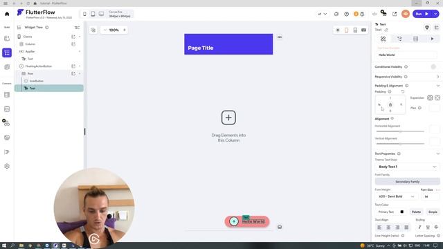 Плавающая кнопка flutterflow. Разбираем floating button. смотреть онлайн