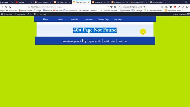 Wordpress Theme Development Tutorial Step by Step Video – 404 page - Wordpress Bangla Tutorial смотреть онлайн